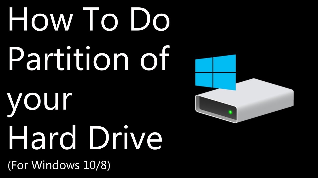 How to make Partition in your Hard Drive Windows 10/8/7 | PC/Laptop ...