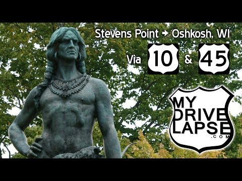 US 10 & 45 from Stevens Point to Oshkosh, Wisconsin Dashcam