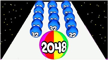 Ball Run 3d 2048 - Run Game - Gameplay Walkthrough - Levels 1-13 (update ver 1)