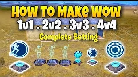 How To Make Wow 1v1 2v2 3v3 4v4 Map | 1v1 2v2 3v3 4v4 Map Setting | How To MakeWow Map Pubg Mobile