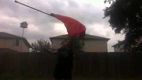 Flag horizontal toss