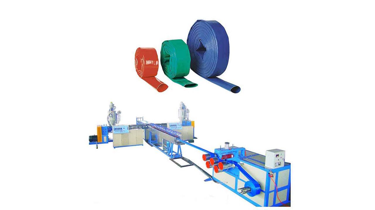 TPU Flexible Lay Flat Irrigation Hose Making Machine | Extruder | Production | PU | Polyurethane