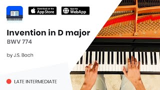 Invention in D major BWV 774 by J.S. Bach