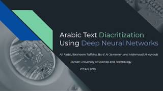 Research Paper Presentation - Arabic Text Diacritization Using Deep Neural Networks
