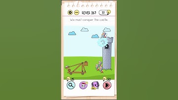 Brain Out Level 267 Challenge!" #relaxingart | We must conquer the castle.