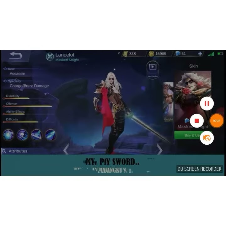 Suara hero lancelot serta sub indo#mobile legends
