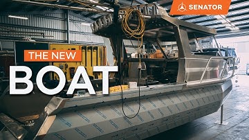 Mark Cotton - The New Boat | Part 3 - Factory Visit 1 - early stages of Senator Boat build.