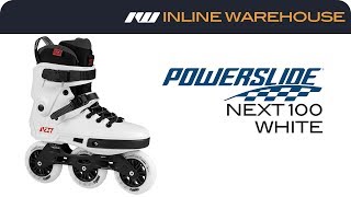 Famous Powerslide Next 100 Trinity Skates White 2018-2019 Profile