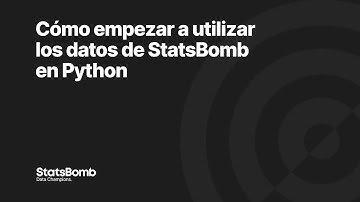 Cómo empezar a utilizar los datos de StatsBomb en Python