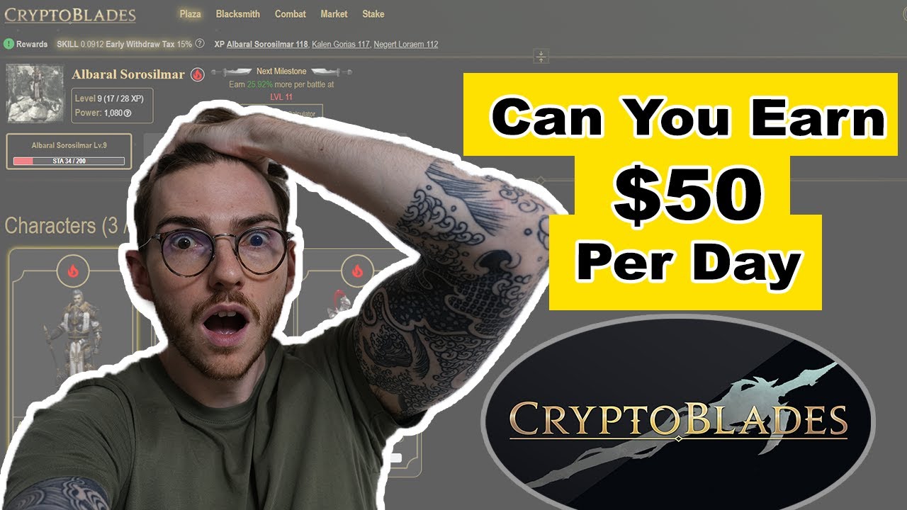 I earned $50 in my first day with Cryptoblades. (New Play to Earn NFT Game)