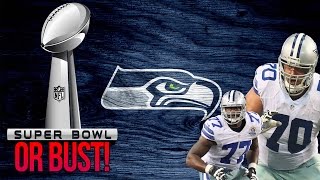 Cowboys O-LINE on the Seahawks | Super Bowl OR BUST | Madden 17 Connected Franchise Mode