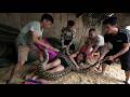 Terrifying Giant Python Attack! 4 Brave Men Rescue Girl in Dramatic Barn Scene