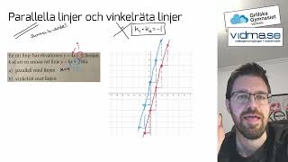 Matematik 1 och 2. Parallella linjer och vinkelräta linjer.