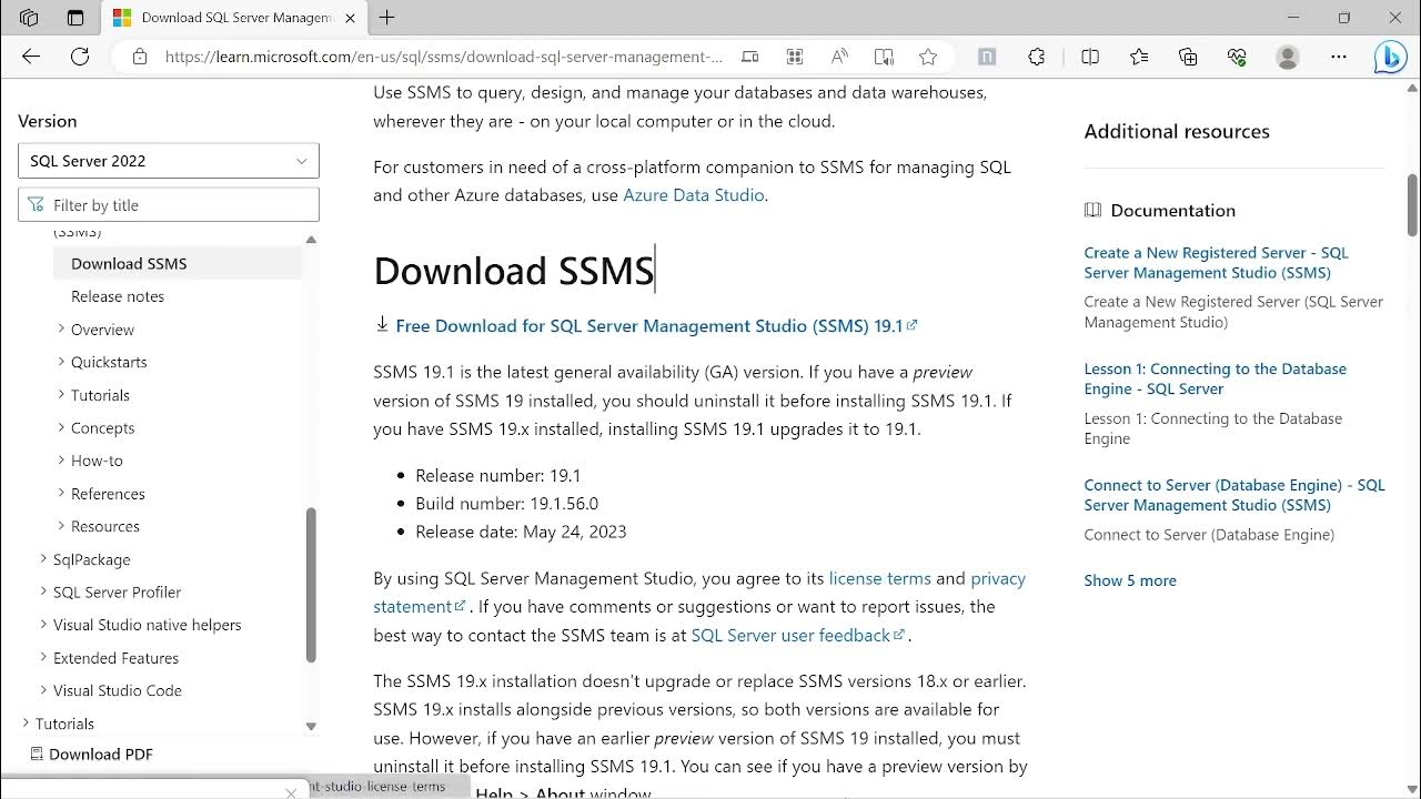SSMS Installation Guide - YouTube