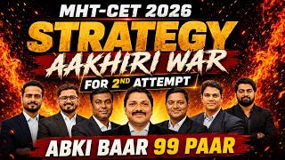 2Nd Attempt Strategy Mht - Cet 2026 🚀 99+ Percentile Aakhiri War For 2Nd Attempt 🔥 Dinesh Sir