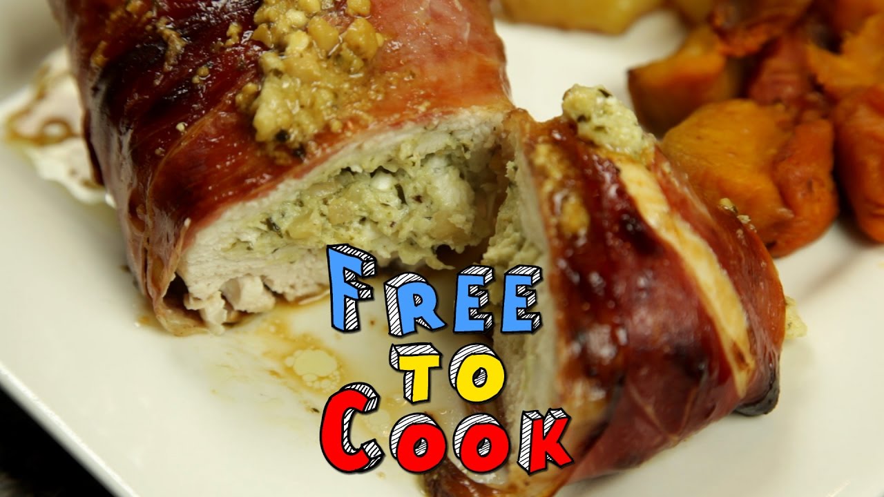 How to Cook Pesto Stuffed Chicken Wrapped in Prosciutto YouTube