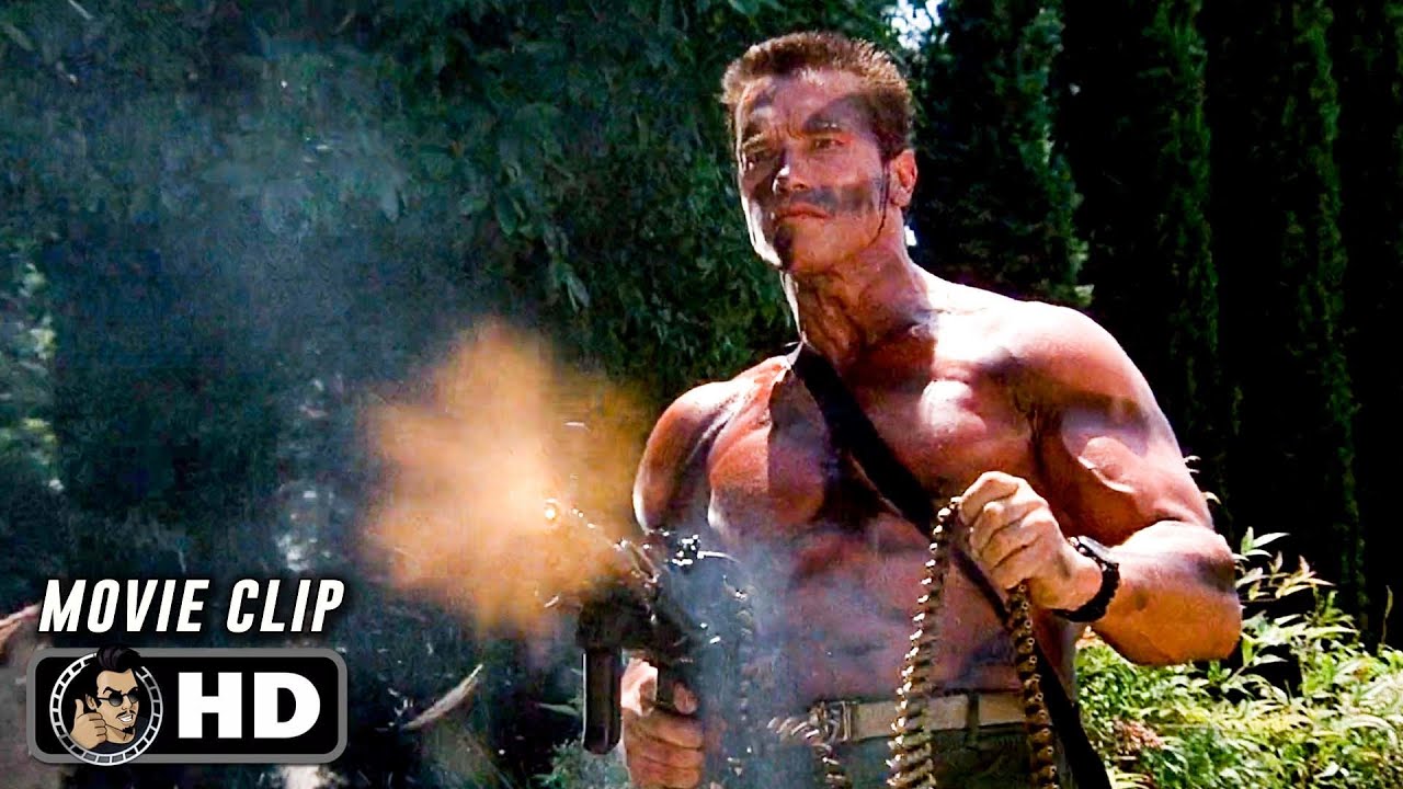 COMMANDO Clip   Epic Shootout 1985 Arnold Schwarzenegger