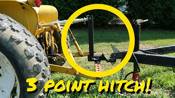 3 Point 2" Receiver Trailer Hitch Category 1 Tractor Tow Hitch bolted to Drawbar DIY
