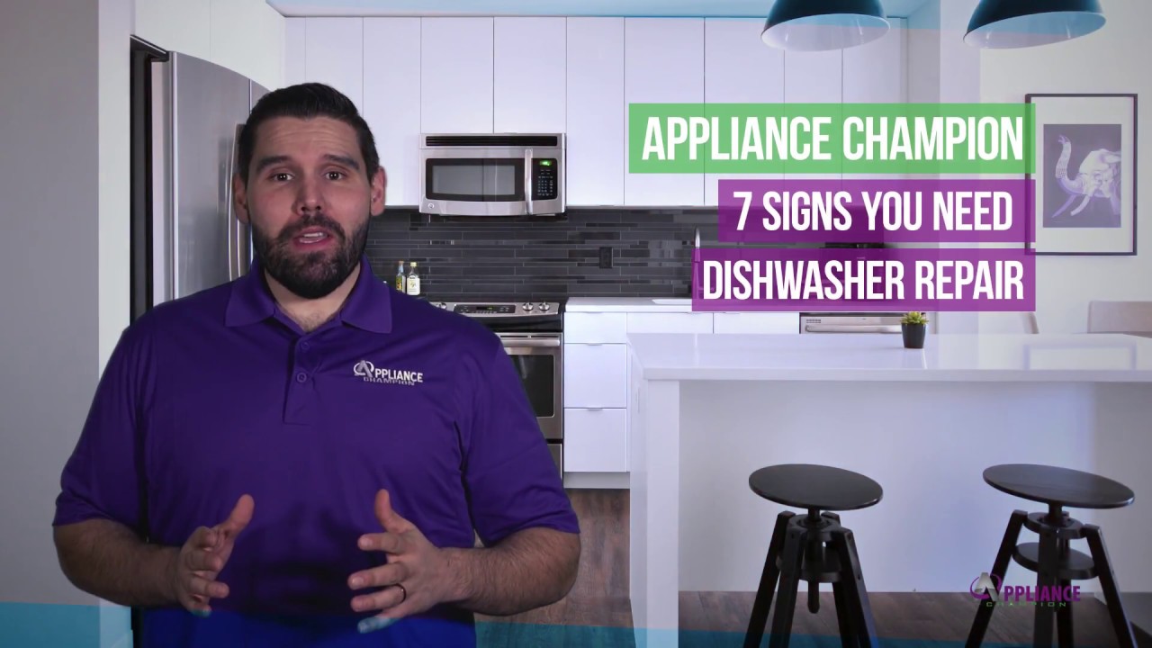 7 Signs You Need Dishwasher Repair DallasFort Worth Appliance Champion YouTube