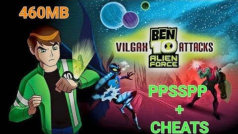 Ben 10  Vilgax Attacks ppsspp installation + cheats