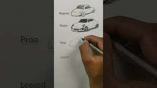 Realistic Car Drawing Tutorial | #shorts #art #drawing #viral #funart