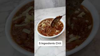 🌶️ Easy 5-Ingredient Chili – Quick, Hearty & Flavorful!