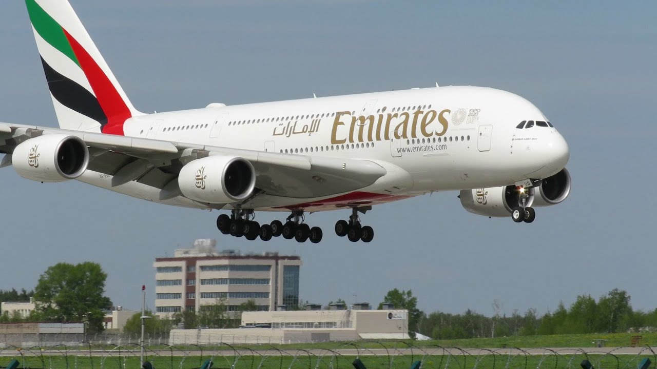 Гигант А-380, и другие большие самолеты в Домодедово 14.05.21.