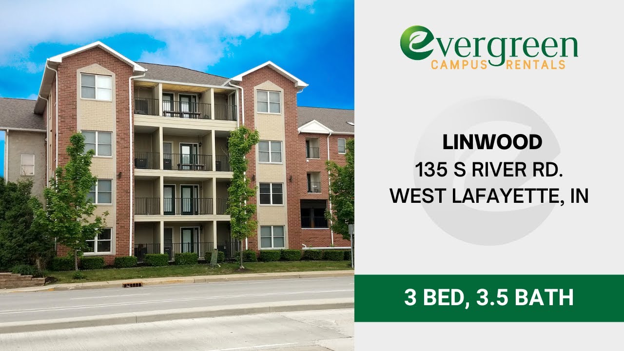3Bedroom Apartment with Balcony in West Lafayette Linwood on 135 S