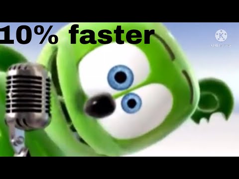 Gummibar but every gummy it gets 10% faster