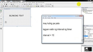 FLOTECH TUTORIAL: Blinking Text (VB6.0)