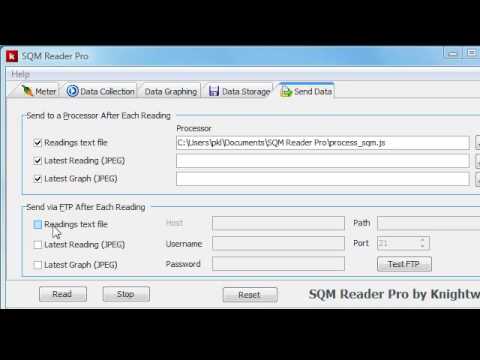 Send Data - SQM Reader Pro