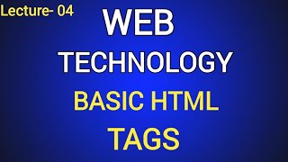 Lec-04 Basic HTML Tags in Hindi With Example
