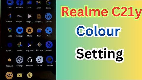 Realme c21y Colour Settings | Realme c21y Color Black | Realme c21y Display Color Change