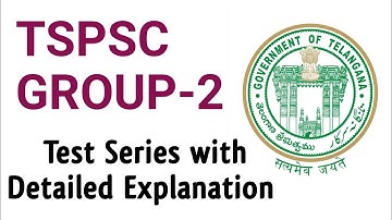 TSPSC Group-2 Test Series with Detailed Explanation | Telugu & English@ShivanConcepts
