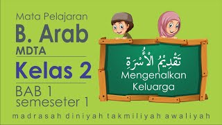Pelajaran Bahasa Arab Kelas 2 Madarsah Diniyah (MDT) - Pelajaran 1 - Taqdimu al-Usrati -
