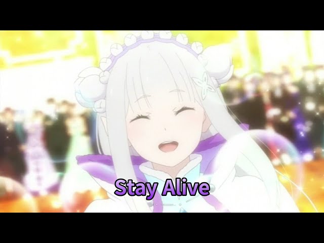 [AMV] (한글자막) Re: 제로부터 시작하는 이세계 생활 1기 ED2 - Stay Alive / 타카하시 리에 [가사/발음/해석] class=