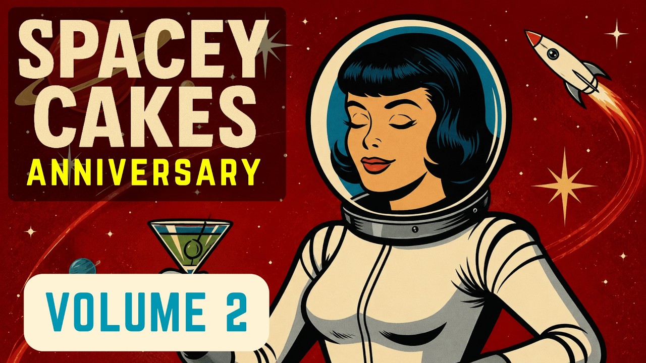 🪐 Spacey Cakes Anniversary Vol. 2 – Vintage Space-Age Lounge Jazz Background Music