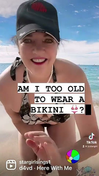 HI! 🤗 I’M 62, AM I TOO OLD TO WEAR A BIKINI ? 👙 #oldisgold #over60 #bikini #beach #dance #age #old