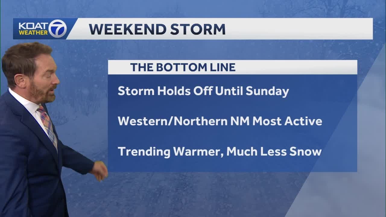 Storm system to impact New Mexico this weekend with more rain and less ...