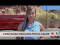Rescates en la montaña: Bomberos auxilian a senderistas, en medio de las altas temperaturas