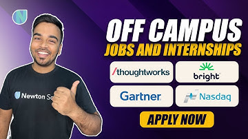 ThoughtWorks, Nasdaq, bright, Gartner, GE HealthCare | New Off-Campus opportunity. Apply Now 😍