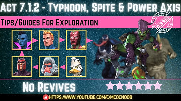 MCOC: Act 7.1.2 - Typhoon, Spite & Power Axis - Tips/Guides - No Revives - Story quest