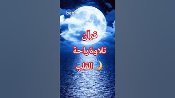 سورة قصيرة من القرآن للراحة والطمأنينة🌙📖 #قرآن #شورتس #تلاوة #راحة_القلب