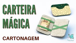 Carteira Mágica em Cartonagem Passo a Passo