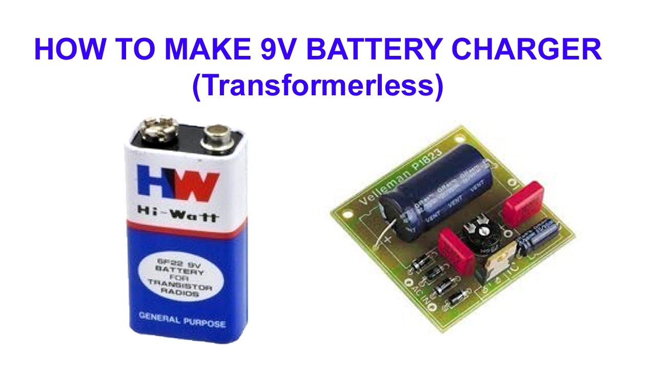 Transformerless Power Supply  9 Volt Charger