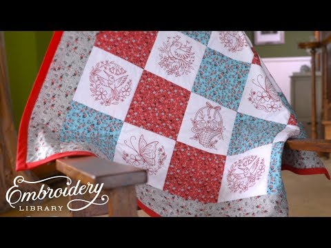 How to Embroider and Sew a Lap Quilt