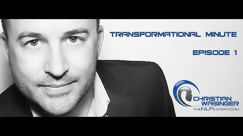NLP and Hypnosis In San Diego - Transformational Minute Episode 1