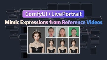 ComfyUI+LivePortrait: Making Portraits Mimic Expressions from Reference Videos
