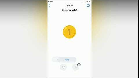 Easy Game - Head or tails? - Level 59 solution