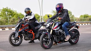 2025 Brand new Pulsar NS400Z vs 2025 New Duke 390 | TOP END RACE!!